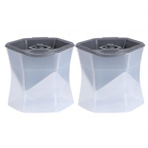 Hjlian Bac A Glacons Hexagonal En Silicone A Congelation Rapide, Boite A Glacons Surdimensionnee Pour Bar Et Restaurant - Neuf