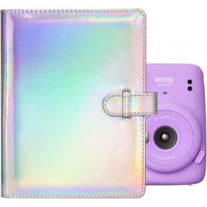 TIANYI-Album 128 Pochettes pour Instax Mini EVO/Mini 12/Mini 41 Album Photo, Album pour Fuji Instax Mini Liplay/Mini 40/99/90/25/11/9/8/7+ - 3 pouces film album photo - Couleur Gris - Neuf