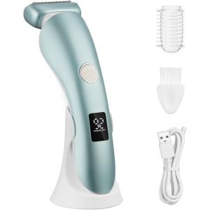 Oayew-Rasoir &Eacute;lectrique Femme,Usb Rechargeable Sans Fil Portable Sans Douleur Rasoir &Eacute;lectrique Ipx7 &Eacute;tanche,Wet&dry Tondeuse Bikini Femme Pour Visage,Bras,Jambes,Aisselles - Neuf