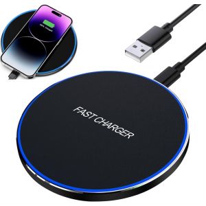 Thef-Chargeur Sans Fil, 15w Chargeur Induction Pour Iphone, Rapide Chargeur Magsafe, Chargeur Magnétique Pour Iphone 15/14/13/12/11/Pro Max/Mini/Xs/Xr - Neuf