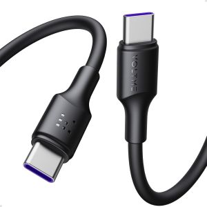 THEF-Câble USB C Vers USB-C Vers Vers USB C Vers USB-C 100W PD 5A TPE, câble de charge rapide USB Type-C 1,20 M / 3,93 Ft noir, Charge rapide QC3.0, PD Chargeur Cable Type C pour Samsung/Pixel - Neuf