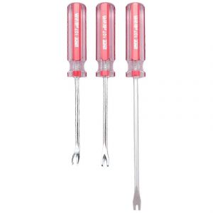 3pcs agrafe & extracteur de clous Set 3mm V/U pointe pour tapisserie,réparation de meubles / travail du bois avec tournevis - Neuf