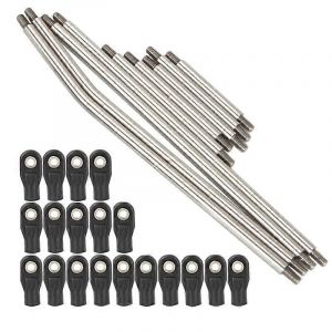 Tige de traction de tige de liaison de cadre de poutre LCG en acier inoxydable pour kit de ch&acirc;ssis de rails axiaux 1/10 RC Crawler SCX10 Capra LCG Rails - Neuf