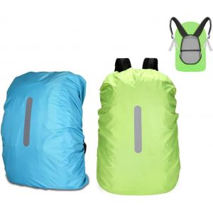 JGD-2 PCS M 40L-50L protection pluie sac &agrave; dos housse sac a dos impermeable protection sac &agrave; dos pluie pour la randonn&eacute;e, le camping, le voyage et le cyclisme - Neuf