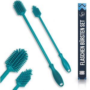 Loranka-Set De Brosses &Agrave; Vaisselle - Brosse &Agrave; Bouteilles En Silicone Douce Et Sans Rayures - Brosse Flexible Pour Nettoyer Les Bouteilles - Premium Bottle Brush - Neuf