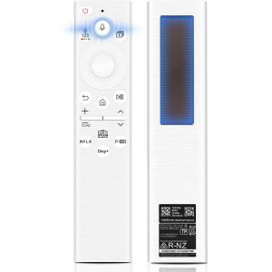 MEVRONISSHOP-T&eacute;l&eacute;commande de remplacement Sam-sung Smart T V solaire, BN59-01391A compatible avec T V Quadro Samsung Frame, Samsung 2021-2024 Smart 4K HD T V (Blanc) - Neuf