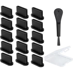 MEVRONISSHOP-Cache Anti Poussiere USB C, Protecteur de Port de Charge Type C, Bouchon Anti Poussiere USB C, Bouchon Type C Compatible Con iphone 15 Samsung Galaxy Google Pixel Xiaomi pour Smartphone, - Neuf