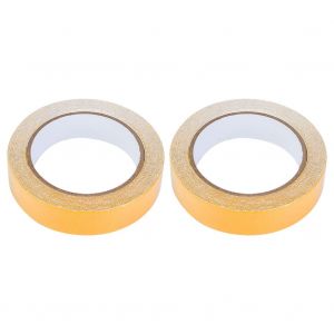 Lot de 2 rubans adhesifs antiderapants pour escaliers, adhesifs puissants, resistants a l'huile et ignifuges (jaune) - Neuf