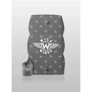 - Wick Air - Repose Pieds - Super Antid&eacute;rapant - Lit D'avion - Oreiller De Voyage (Imprim&eacute; Gris) - Neuf