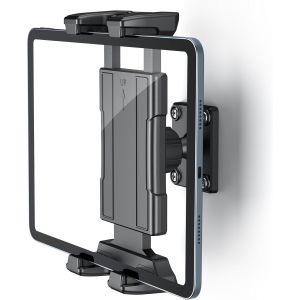 Support Mural Tablette Murale iPad pour Mur Cuisine Salle de Bain, Compatible avec 5"" - 13"" iPad Pro Mini Air iPhone Galaxy Tab S9 Kindle Switch R&eacute;glage &agrave; 360&deg; - Neuf