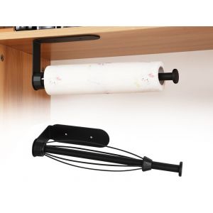 Porte-essuie-tout mural en acier inoxydable - Sans per&ccedil;age, lot de 2 - Neuf