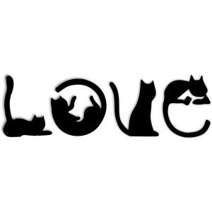 ERYI-Lot De 4 Mignon Chat Amovible Stickers Muraux Stickers, Décoration Humoristique Pour Chambre D'Enfant Pour La Cuisine, Le Salon, Le Réfrigérateur, Pochoir Décoratif Pour Chambre D'Enfant - Neuf