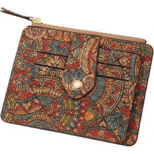 Portefeuille Fin Pour Femme &iquest; Porte-Cartes De Cr&eacute;dit Vintage Floral Pour Petite Femme,Portefeuille Fin Marron Pour Permis De Conduire,Cartes D'Identit&eacute;,A,Refer To Description,Unisexe - Neuf