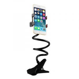 Support De T&eacute;l&eacute;phone Portable &Agrave; Clip,Support De Base,Support De Bureau Flexible,Support Paresseux,Smartphones,Support De Lit De Bureau,70cm,360.Black. - Neuf