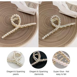 Lot De 3 Pinces À Cheveux Flexibles En Métal Doré Antidérapantes, Pour Femmes Et Filles - Neuf