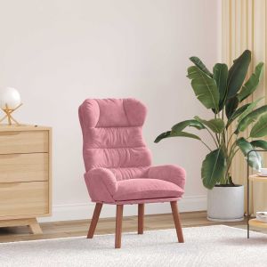 vidaXL fauteuil Rose 69 x 74 x 93 cm Velours - Neuf