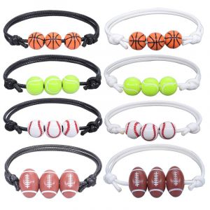 Bracelet de sport en cire pour basketball, baseball, softball, tennis, rugby, football et autres sports. - Neuf