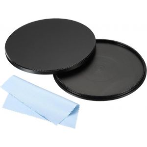 Bouchon D'Objectif de 82mm, Capuchon de Protection D'Objectif D'Appareil Photo Universel pour Filtre D'Objectif, &Eacute;tui de Protection Avant en M&eacute;tal avec Chiffon de Nettoyage - Neuf