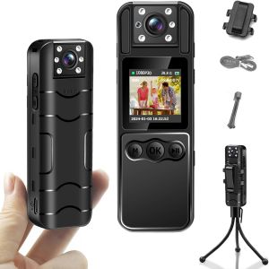 Mevronisshop-Mini Cam&eacute;ra Sport 1080p Hd, 48mp Photos, &Eacute;cran Couleur 1,3"" + Otg, Batterie 8 Heures, Vision Nocturne, D&eacute;tection De Mouvement, Grand Angle 120&deg;, Enregistrement En Boucle - Neuf