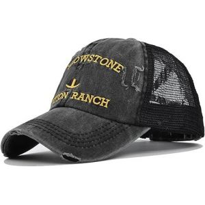 Queue De Cheval Chapeau Vintage Délavé Vieilli Mesh Womens Casquette De Baseball Papa Chapeau Brodé Chapeaux De Camionneur Gris - Neuf