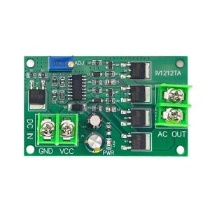 200W DC 12V à AC 12V Onduleur 50Hz Module Générateur de Signal à Onde Carrée 12W AC 12V à 220V IV1212TA - Neuf