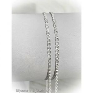 Cha&icirc;ne Maille Marine 45 Cm En Argent Massif 925/1000 Poin&ccedil;onn&eacute; Neuf Bijoux - Bijouxia - Marine - Argent - Mixte - Neuf