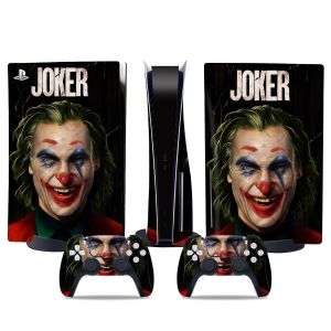 Autocollant De Version De Lecteur Optique Ps5, Peau Ps5 Cool, Poignée De Contrôleur, Pour Console Ps5 Et Contrôleur, Dessin Animé Dc, Joker12 - Neuf