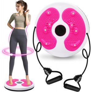Kalanka-Twist Disque De Taille Avec Corde De Traction, Planche D'équilibre Wobble Balance Board Disque De Torsion À La Taille, Plaque Wriggling Pour Exercices Pour Les Hanches Et La Taille - Neuf