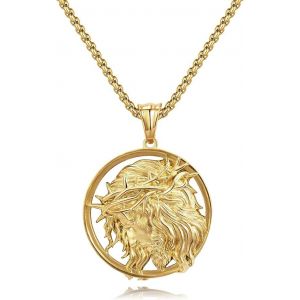 Collier Croix Chrétienne Pour Homme, Chaîne En Or Pour Homme, Pendentif Croix Jésus-Christ En Acier Inoxydable, Cadeau D'anniversaire Pour Homme, Bijoux Pour Homme - Neuf