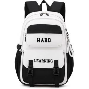 ChenQuanSarl-Cartables Scolaires Sacs À Dos Loisir Filles Garçons Sacs À Dos Pour Enfant Sacs Portés Dos Sacs À Livres DÉlèves Du Primaire Et Du Secondaire Sac D'Épaule Université Sacs À Dos Noir Bla - Neuf