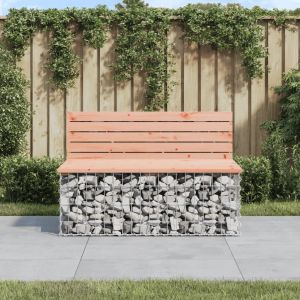 Prolenta Premium - Banc De Jardin Design Gabion 103x70x65cm Bois Massif De Douglas - Neuf