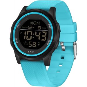 Montre De Sport Num&eacute;rique &Eacute;tanche Pour Homme Avec Chronom&egrave;tre,R&eacute;tro&eacute;clairage Led,Alarme,Compte &Agrave; Rebours,Date.[J318] - Neuf