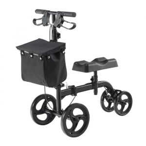 Trottinette Pliable Pour Genoux-Duoku-D&eacute;ambulateur Orientable En Acier Au Carbone-Guidon Et Genouill&egrave;res R&eacute;glables En Hauteur - Neuf