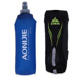 Bouilloire D'exterieur Etanche En Nylon De 500 Ml Avec Support Pour Telephone (Noire Avec Bouilloire) - Neuf