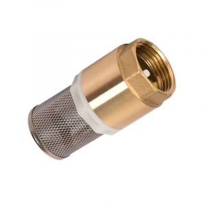 Laiton clapet de Pied de 33,7 mm (1) DN25 de non-retour avec crépine d'aspiration en acier inoxydable - Neuf