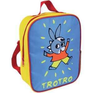 nzqaf-| Sac à Dos Isotherme Ane Trotro pour Enfant | Bleu Jaune | H27 x L21 x P10 cm | Licence Officielle | Sac Goûter École 5L | Sac Repas Enfant Isolé | Marque Française | Idée Cadeau - Neuf