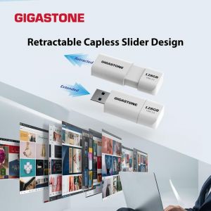 Z60 Cl&eacute; USB 3.2 Gen1 128 Go,Lot de 2 USB,R/W 120/80 Mo/s Ultra Haute Vitesse Lecteur de Stylo,R&eacute;tractable sans Capuchon Conception,Compatible avec Interface USB 2.0/USB 3.0/USB 3.1 - Neuf