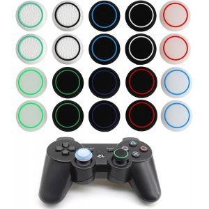 Lot de 20 capuchons de manettes en silicone pour une meilleure prise en main, compatibles avec les manettes PS5, PS4, PS3, Xbox Series X/S, Xbox 360, Xbox Elite et Switch Pro - Capuchons de protection - Neuf