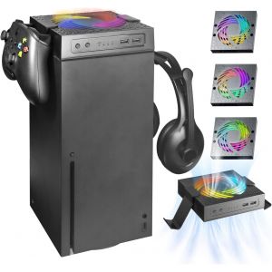 BUBY-Ventilateur De Refroidissement Pour Xbox Series Xavec R&eacute;glage Automatique De La Vitesse En Fonction De La Temp&eacute;rature, Indicateur Led, 3 Vitesses 1500/1750/2000Rpm - Neuf