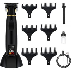 Tondeuse Barbe Homme, Tondeuse Cheveux Professionnel, Rasoir Barbe Electriques, Tondeuse De Finition Kit Tondeuse De Pr&eacute;cision Rechargeable, Rasoir Electriques Hommes &Eacute;cran Led - Neuf