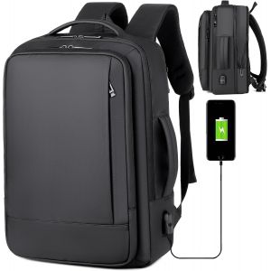 acdsgd-Sac &agrave; dos de voyage avec support pour ordinateur portable extensible pour hommes, valise, bagage &agrave; main, &eacute;tui pour ordinateur portable, cartable jusqu'&agrave; 15,6 pouces avec port de charge USB - Neuf