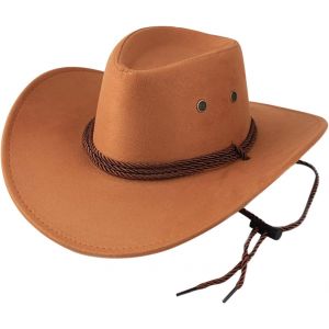 Chapeaux Cowboy Style Western Pour Hommes,Déguisement Cowboy Chapeau De Cowboy,Cosplay Vintage Décoration,Costume De Cowgirl,Chapeau Western - Neuf