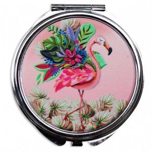 Promotion ! Boite &Agrave; Pilules 'allen Designs' Rose (Flamant Rose) - 60x18 Mm - Neuf