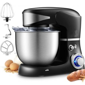 Robot p&acirc;tissier Royalty Line 1600W noir bol inox 6L 6 vitesses pulse - Neuf