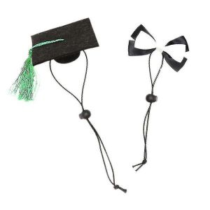 Ensemble De Costumes De Remise De Dipl&ocirc;me Adorables Pour Animaux De Compagnie - Mini Casquette Et Noeud Papillon Pour Chiens Et Chats - Parfait Pour Les C&eacute;l&eacute;brations Et Les Photos - Neuf