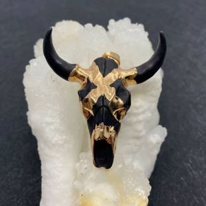 Pendentif En Corne De T&ecirc;te De Taureau, Vintage, T&ecirc;te De Vache, Breloques En R&eacute;sine, Bijoux &Agrave; La Mode, Bricolage Pour Femmes Et Hommes, Accessoires De Collier--D - Neuf
