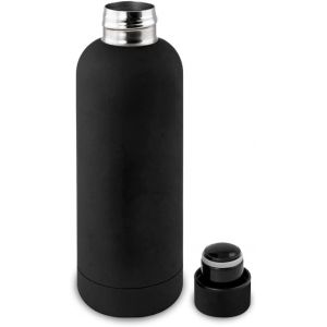 Letnerny-Bouteille Thermique Double Paroi - Thermos En Acier Inoxydable - Bouteille D'eau Ou De Boissons - Maintient La Temp&eacute;rature De La Boisson Plus Longtemps - Anti-Fuite - Antid&eacute;rapant - Noir - Neuf