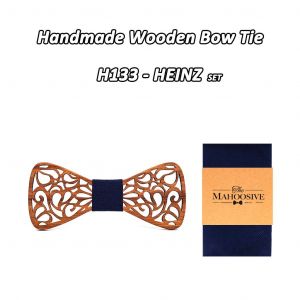 Mahoosive N?Uds Papillon En Bois À Fleurs Pour Hommes Noeud Papillon Creux Papillons Costume De Mariage Noeud Papillon En Bois Chemise Krawatte N?Uds Papillon Cravate Mince - Neuf