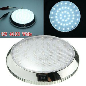 Lumière blanche LED pour camping-car RV remorque bateau intérieur toit plafond dôme lampe 12V - Neuf