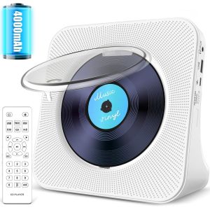 Lecteur Cd Portable Bluetooth : Lecteur De Musique Kpop Rechargeable 4000 Mah Avec Haut-Parleur Hi-Fi, Télécommande - Neuf